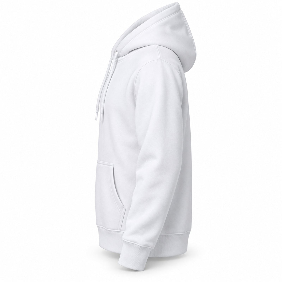 ACTYVE White Hoodie - side view