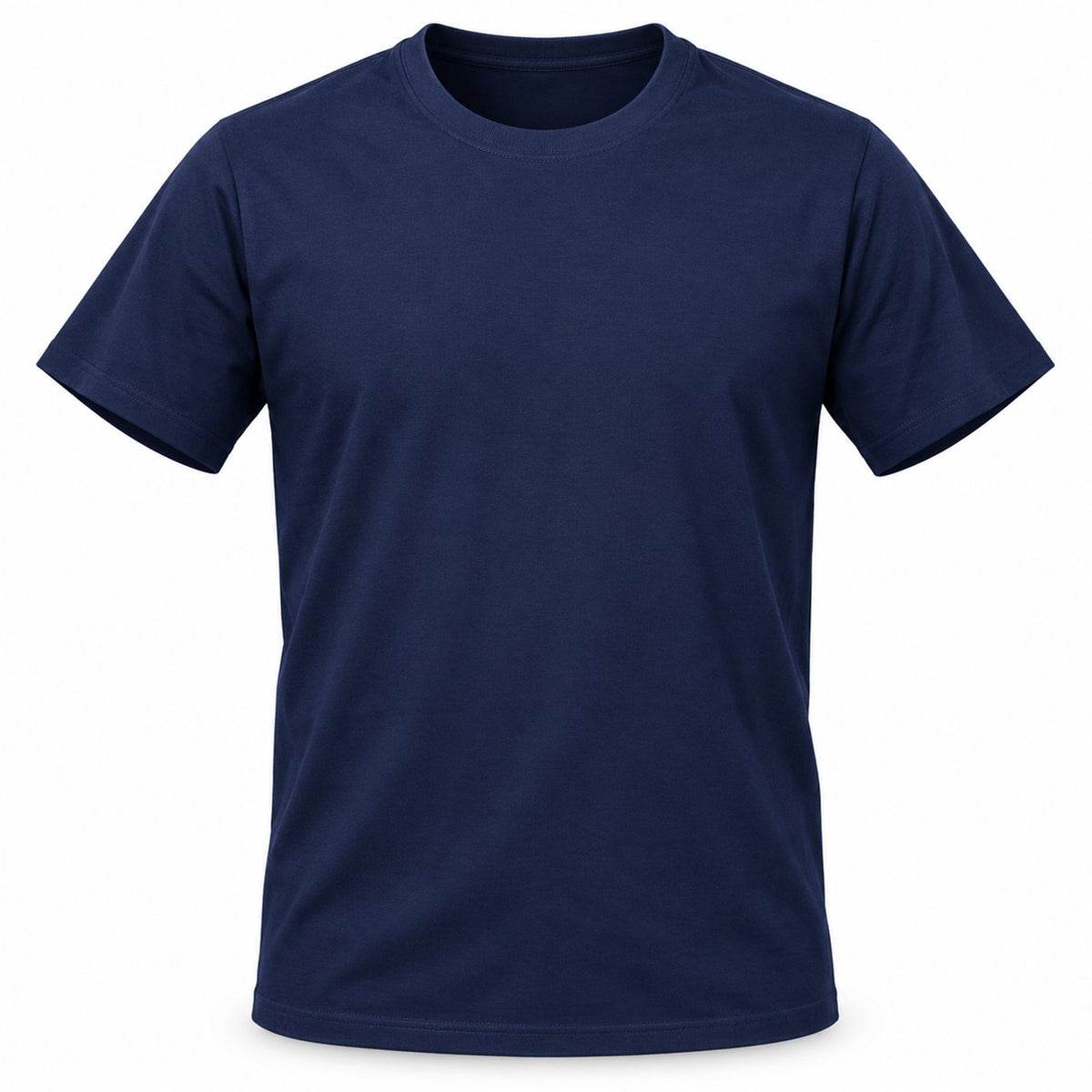 ACTYVE Solid Navy T-Shirt - front view