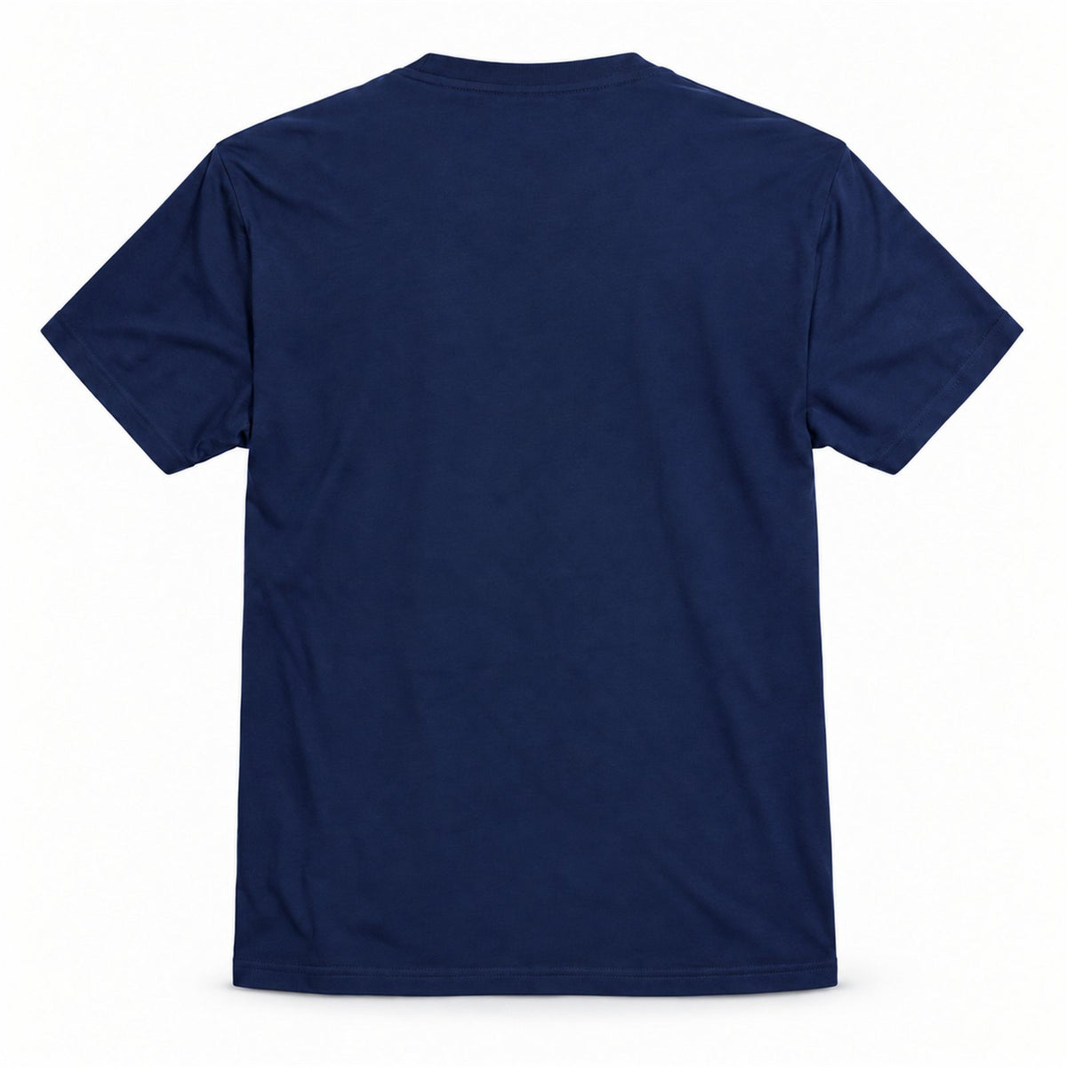 ACTYVE Solid Navy T-Shirt - back view