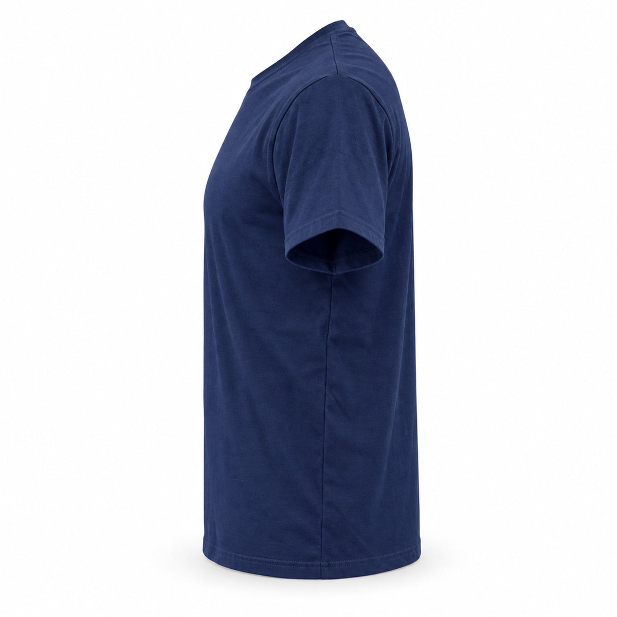 ACTYVE Solid Navy T-Shirt - side view